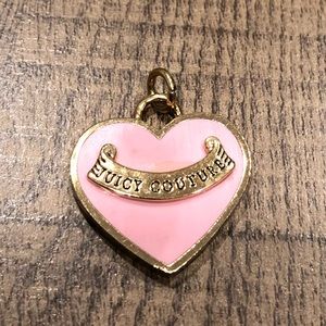 Juicy Couture pink heart charm